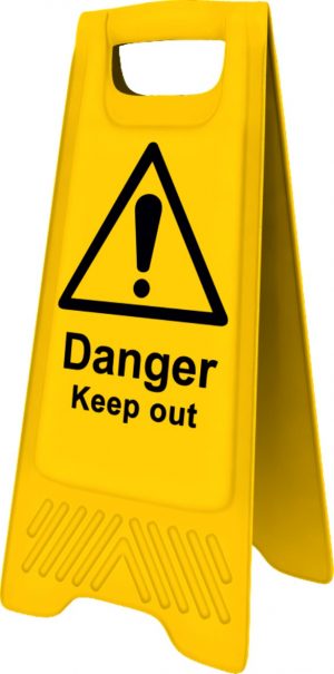 Cleaning Stand - Danger Keep Out