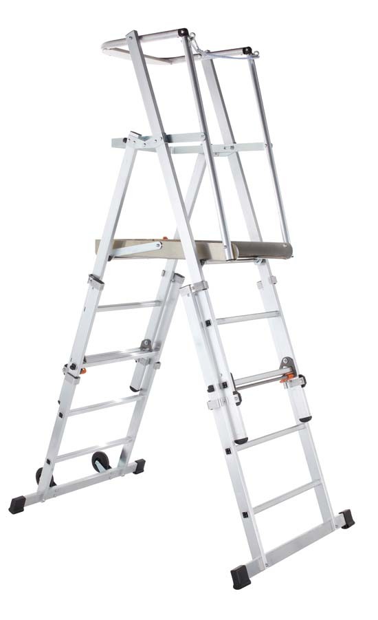 Zarges Telescopic Platform Ladder 712 Rungs Farmers Equipment