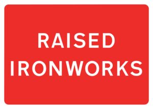 Raised Ironworks Metal Sign, 1050mm x 750mm