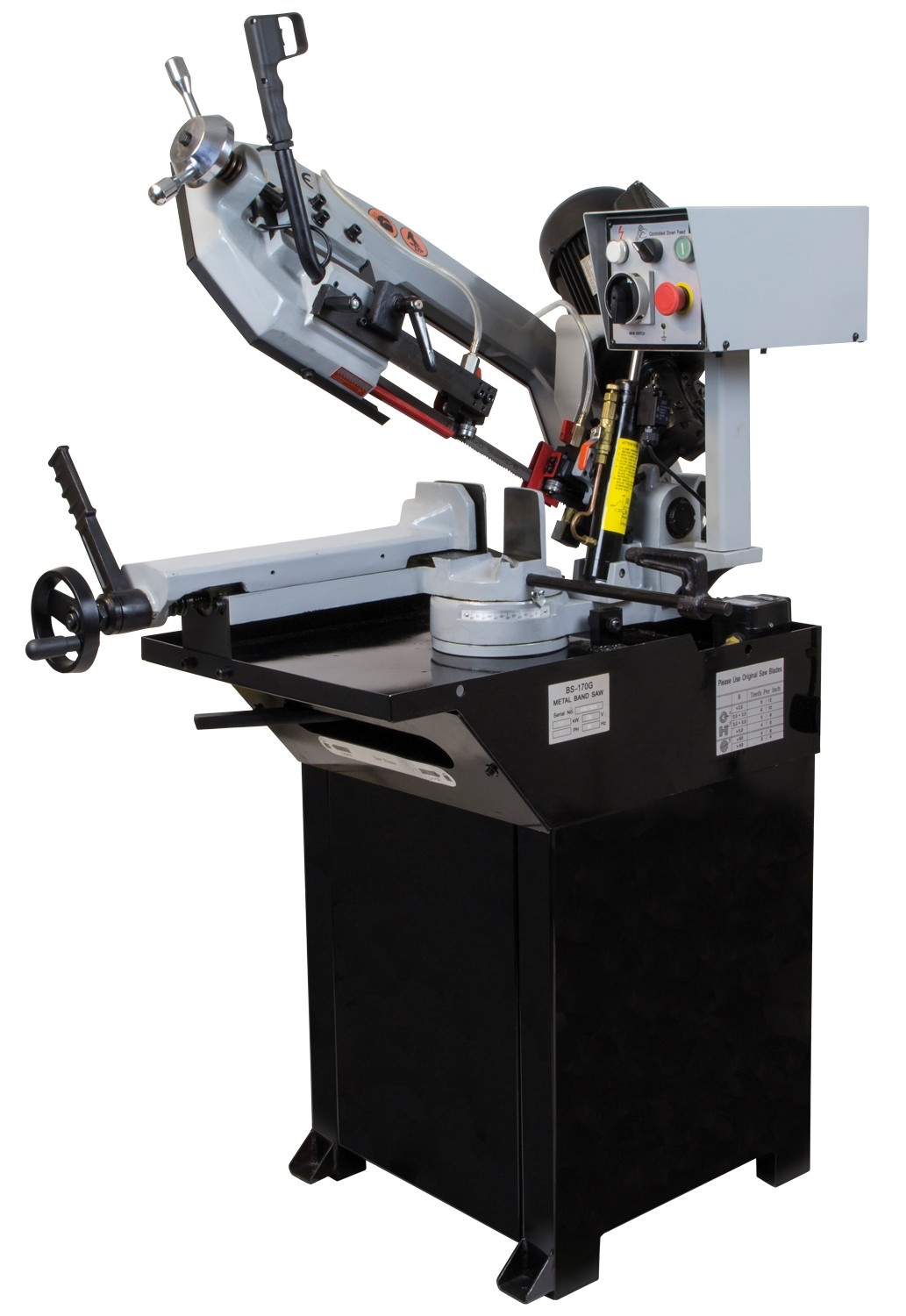 SIP 8″ Swivel Head Pull-Down Metal Bandsaw